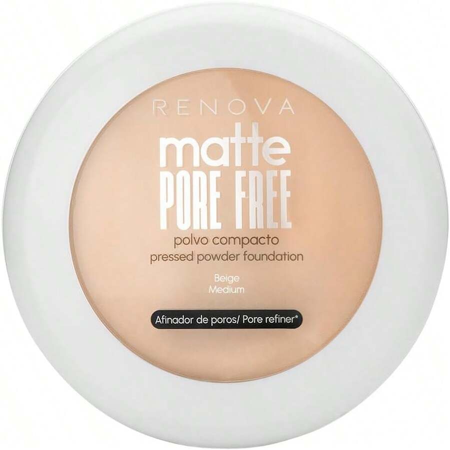 Maquillaje en polvo Pore Free Free Medium, Renova 10.5 g - Beige Soleado - Ver 1