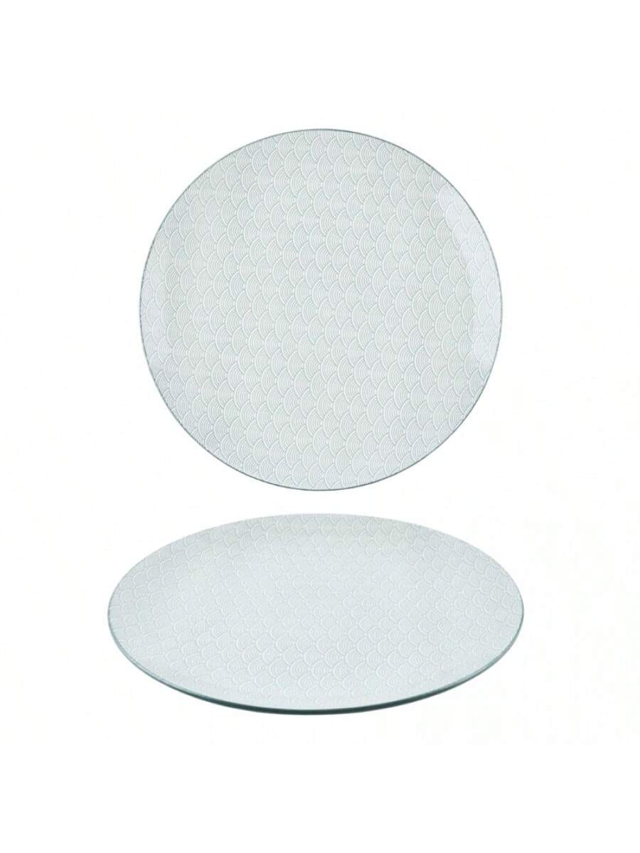 Plato de Cerámica “Luz de Luna”, 26.5 cm, Diseño Elegante y Resistente