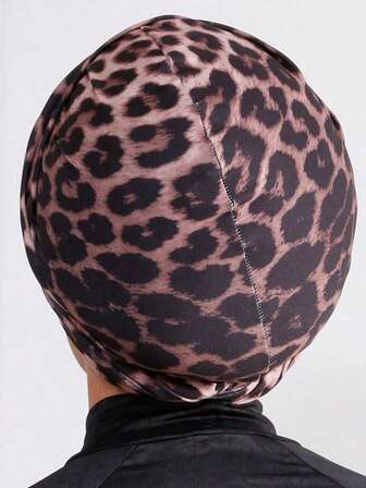 女士穆斯林头巾，印花休闲涤纶头巾