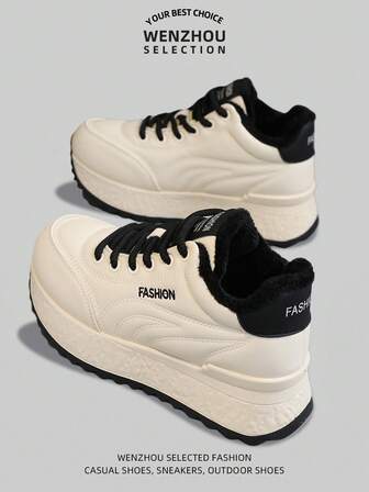 Botas de nieve de caña alta para mujer, nuevo estilo de invierno con suela cálida, esponjosa y gruesa, tenis gruesos, zapatos deportivos casuales multifuncionales para correr y uso al aire libre