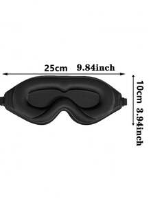 Mặt nạ ngủ 3D cao cấp, mặt nạ ngủ siêu mềm mại, thân thiện với da, mặt nạ ngủ chống nắng 100%, mặt nạ ngủ nối mi, mặt nạ ngủ cho nam và nữ - màu đen - Xem 9