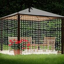 1 Pack Outdoor Solar Curtain Light, 8 Light Lighting Modes Fairy Light Holiday Lighting Courtyard Garden Party Christmas Wedding Wall Decoration