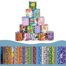 SHINDEL 96 Pcs Slap Bracelets For Kids, Slap Bracelets Bulk Party Favors For Kids 8-12 Assorted Snap Bracelets Mermaid Comics Tie Dye For Party Favors Classroom Prizes Exchanging Gifts, Party Favors, Christmas Gift, Children's Interactive Toys - 彩色 - 查看 7