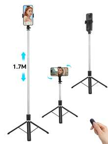 Gậy tự sướng 1700mm Gậy tự sướng không dây Chân máy điện thoại Chân đế mở rộng Chân máy đơn có thể gập lại cho điện thoại thông minh Cân bằng ổn định Chụp ảnh trực tiếp, Gậy tự sướng có điều khiển từ xa cho kỳ nghỉ hè, Du lịch, Hoạt động ngoài trời, Chân máy phát trực tiếp cho kỳ nghỉ hè, Du lịch, Hoạt động ngoài trời, Phát trực tiếp, Ghi hình ổn định Du lịch nghỉ dưỡng Hoạt động ngoài trời Phát trực tiếp Ghi hình ổn định Thiết bị quay vlog Xoay 360° - màu đen - Xem 1