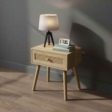 MOBLEKIT Nightstands - Natural Rattan 40x30x45 cM - View 7
