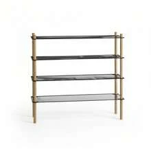 MOBLEKIT Floor Shelves - 4 Levels Rectangular 63X26X75CM - View 4