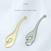 Metal Acupressure Massage Stick, Face Massage Acupuncture Point Stick, Eye Cream, Face Cream Applicator Spatula - Multicolor - View 3