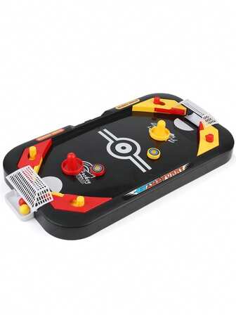 1件套二合一冰球桌对战竞技游戏，迷你足球桌，亲子冰壶互动