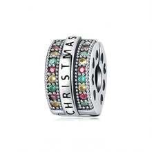 CYCUFF 1 Pc Silver Plated Charm Merry Christmas Bead Pendant Christmas Reindeer, Panda Pendant For Original Bracelet Necklace DIY Jewelry Making Jewelry Gifts Jewelry Decoration Christmas Gift