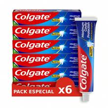 colgate Maximum Caries Protection Pasta de dientes (Entrega en 48 horas), Sabor a Menta, Pasta dental con extra de calcio, Esmalte 4 veces mas fuerte, con Flúor y Arginina, Tecnología Anticaries Superior, protección caries, dentífrico, crema dental, aliento fresco, pasta de dientes con menta, fortalecer el esmalte - Blanco - Ver 7