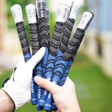 10个装多材质高尔夫球杆握把，标准中号，高品质橡胶材质，防滑设计，适用于一号木杆和铁杆。 - 彩色 - 查看 5