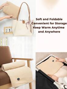 女士可穿戴加热毯，USB加热披肩，便携式无线旅行加热披肩，加热毯，单人加热毯，便携式电热毯，柔软保暖加热围巾，冬季保暖围巾，温度可调，适合办公室午休、户外露营旅行、客厅沙发、汽车旅行等场合，保暖舒适。