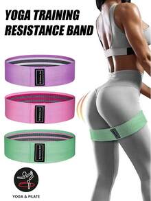أشرطة المقاومة لتنشيط الأرداف والأرداف والساقين، أشرطة المقاومة للياقة البدنية والتمارين الرياضية - متعدد الألوان - مشاهدة 2