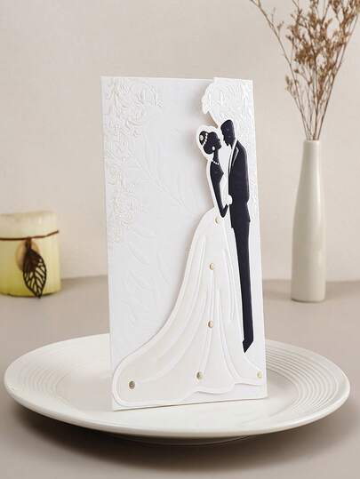 5 Stücke/20 Stücke Hochzeitseinladung, Braut & Braut Design Einladung, 5x7 Zoll passend für Hochzeit/Brautparty/Geburtstagsfeier Einladung, Hochzeitsdekoration