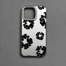 Black Flower Luxury Phone Case For IPhone 17 16 15 14 13 12 11 Pro Max XR XS MAX 7 8 PLUS MINI INS Anti Fall Shockproof Cover - A1 - Xem 5