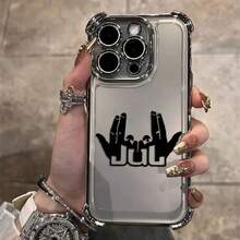 Funda chapada de lujo JuL C'est Pas Des Lol para 17 16 15 14 13 12 11 Pro Max Plus, funda trasera anticaída Airabag - DDW-260DD88020A3 - Ver 12