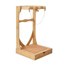 Vertical Surfboard Stand, 3 Tiers Wooden Surfboard Rack For Storage And Display, Freestanding Board Stand Organizer With Hanging Hooks & Cork Padding, For Wakeboards, Snowboards, Kiteboards - Floor-standing 3-story Unit - View 8