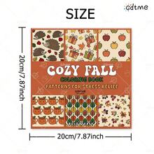 GDTME Children's Coloring Book: Adult Funny Pattern Coloring Book, Cute Drawing Book, Perfect Gift For Christmas Party, Halloween And Birthday - Simple Pattern Coloring, Stress Relief: Suitable For Friends Who Like Coloring (Warm Space Coloring) - 7.9 Inch * 7.9 Inch - View 8