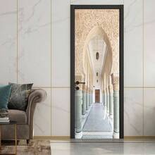 Stairs Art Door Sticker Bedroom Livingroom Bathroom, 2PCS Wall Decal Self - Adhesive Waterproof Removable Door Murals Wallpaper Home Decoration SP - F202 - Sp-f24245 + 30.3"x78.7" - 查看 5