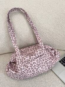 1个豹纹手提袋，适合女孩/女士作为手提包、平板电脑保护套、购物袋、时尚手提包使用，大容量多功能收纳袋，可装耳机、充电器、化妆品、笔记本电脑等，也可作为家居装饰。是送给妈妈、学生、上班族、通勤族、节日、情人节、母亲节、老师、伴娘、朋友、旅行必备品、大学用品的理想礼物。 - 彩色 - 查看 13
