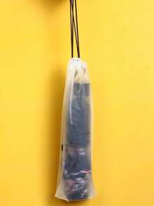 10pcs Waterproof Umbrella Storage Bags, Drawstring Seal Bags For Carrying Folding Umbrellas, Multipurpose Waterproof Pouch For Kitchen, Office And Travel - Plastic Storage Bags For Stationery, Mouse Pads, Umbrellas And More