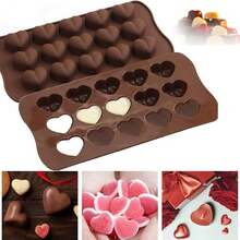 15 Love With Raindrops Classic Chocolate Silicone Mold Silicone Baking Mold DIY Handmade - Multicolor - View 1