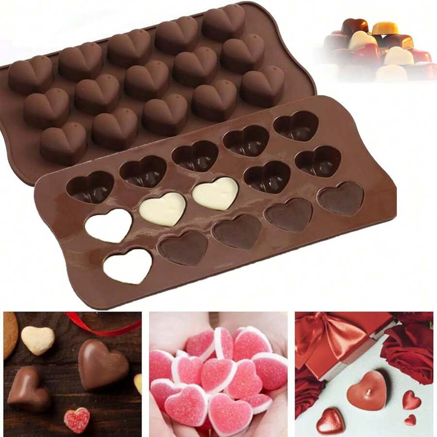 15 Love With Raindrops Classic Chocolate Silicone Mold Silicone Baking Mold DIY Handmade - Multicolor - View 1