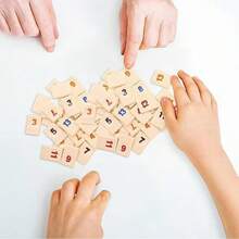Rummy Tile Game Set (Includes 4 Tile Racks), 106pcs Rummy Tile Game Set (Includes Portable Case), Rummy Tile Travel Set (Includes 4 Tile Racks), Classic Board Game For Families, Teens And Adults, Puzzle And Brain Teaser Game - Multicolor - View 6
