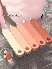 5卷装渐变色修正带，美观可爱，大容量修正带，速干，即时修正，易于使用，适合学校办公用品、返校季、圣诞礼物 - 均碼 - 查看 5