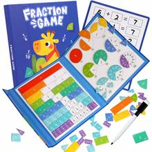 New Digital Disc, Fraction Teaching AIDS, Digital Calculation Games, Children's Gifts, Educational Toys To Learn Magnetic Fractions, Mathematical Operation Toys, Magnetic Counter Mathematics Learning Tool Kit, Primary School Mathematics Education Learning Games, Christmas And Birthday Gifts For Boys And Girls. - Number Puzzle - View 5