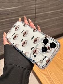 1 Customized Pet Name Transparent Full-Cover Lens Precision Hole Phone Case, Gift For Friends, Compatible With IPhone 11/12/13/14/15/16/16 Pro/16 Pro Max/16 Plus/17/Air/17 Pro/17 Pro Max S25/S25 Ultra/S25 Plus/S25 Edge/ Pixel 9 Pro XL And More Models, Perfect For Holiday Memorial Gifts For Friends - Clear - View 4