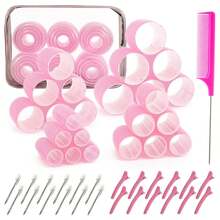 38PCS Hair Rollers Hair Curlers, Rollers, Curlers For Long Hair Thick, Jumbo Large Medium Small Rollers Set, 12 Stainless Steel Clips And Storage Bag, Back To School, Travel Holiday Essentials, Hair Curlers, Curly Hair Brush, Rollers, Curly Hair Products, Barber, Hair Curlers, Rollers, Curly Hair Products, Curler, Rollers Hair Curl, Christmas, Hair Curler, Curly Hair Products, Hair Curl, Hair Roller, Rollers For Hair, Curly Hair Tools, Heatless Curlers, Curly Hair Brush, Hairdressing Equipment,Heatless Waves,Travel Essentials,Hairstyle,Hairdressing,Curly Hair,Hair Rollers,Hair Curler,Heatless Curl,Heatless Curls,Hair Curlers,Rollers,Hair Curl,Rollers For Hair,Curly Hair Tools,Hair Rollers,Hair Roller,Curls Diffuser,Hair,Travel,Hair Products,Hair Tools,Hair Stuff,Barber,Barber Accessories,Barbershop,Hairdressing Equipment