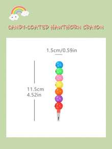 Detachable Multicolor Licorice Shaped Pencil, DIY Gift For Elementary School Students