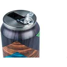 Termo de Acero Inoxidable | 700 ml | Diseño Neg GLT | Vaso Térmico con Popote | Para Bebidas Calientes o Frías | Negro| Running Decora(Roots) - Multicolor - Ver 4