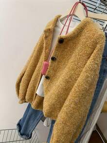 Women Cardigans - Yellow - View 2
