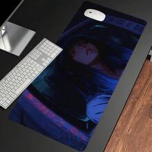 1 miếng lót chuột chơi game Anime Cool Girl, miếng lót chuột đế cao su chống trượt cỡ lớn, miếng lót chuột bàn phím, miếng lót bàn có viền khâu cho bàn làm việc tại nhà văn phòng - Nhiều màu - Xem 4