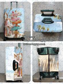 1 Piece, 300g/Square Meter. Bestselling Lightning Bolt Print Pattern, Perfect For Business Travel, Summer Vacations, And Back-To-School. Scratch-Resistant And Durable Polyester Protective Cover For Men's And Women's Luggage. Dustproof Travel Accessory, Easy To Hand Wash, Washable And Removable. An Essential Accessory For Outdoor Vacations And Travel (Suitable For 20-28 Inch Suitcases).