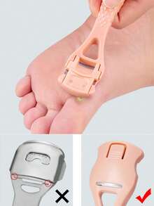 2-Sided Stainless Steel Foot File With Handle, Easy To Remove Calluses, Cracked Heels, Dead Skin And Hardened Skin, Suitable For Dry And Wet Foot Care - Multicolor - View 11