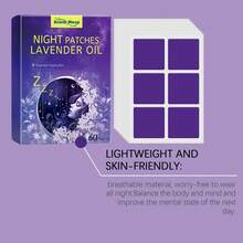 60pcs Lavender Scented Body Care Patches, Infused With Lavender, Hops & Rose Essential Oils, Gentle Fragrance For Relaxing Nighttime Care