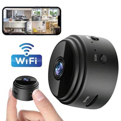 Câmera de Segurança Wi-Fi A9 Full HD 1080p 360° Espiã com Visão Noturna e Gravação Remota