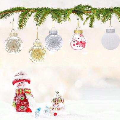 30PCS Christmas Ball Ornaments,60mm/2.36 Inch Shatterproof Christmas Tree Decoration Xmas Plastic Baubles Ornaments...