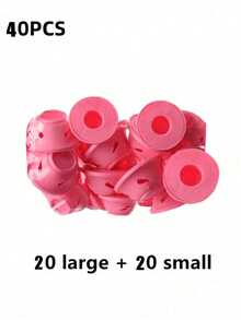 100/50/40/30/20/10/5/1个装卷发器，蘑菇形和钟形，适用于普通发质女性，不伤发，懒人友好型睡眠造型工具，卷发工具，DIY，不伤发质，时尚美发工具 - 彩色 - 查看 25