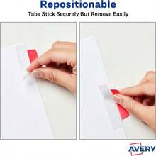 Avery Margin Ultra Tabs, 25" X 1", 2-Side Writable, Assorted Colors, 24 Repositionable Page Tabs (74768) - ColorA - 查看 3