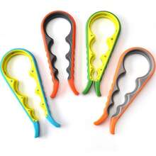 Easy-Grip Rubber Jar Opener With Silicone Lid Gripper, Arthritis-Friendly Bottle Opener For Weak Hands & Elderly, Adjustable Wall-Mounted Can Opener (4 Colors, Random Delivery) - Ideal Kitchen Aid - Random - View 6
