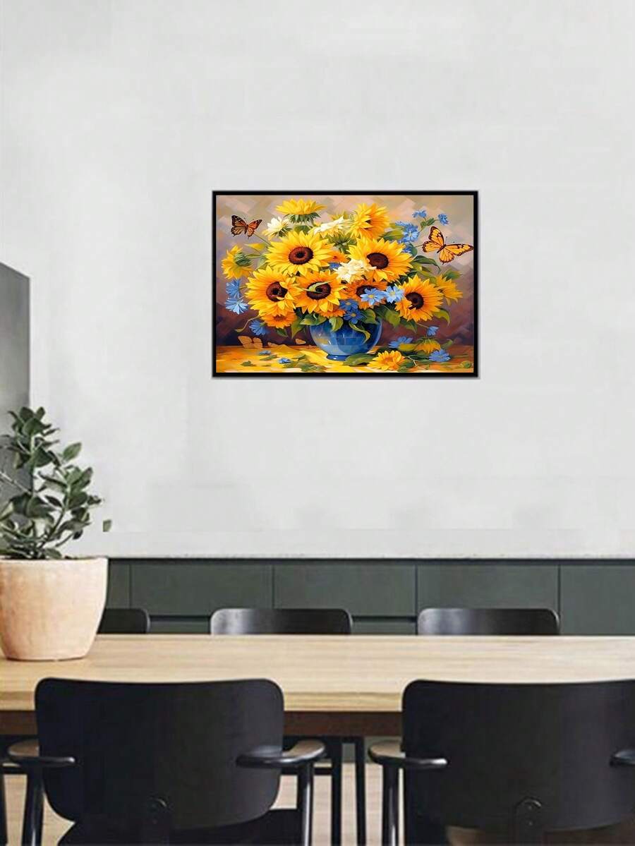 1 قطعة لوحة الماس DIY، تطريز الماس، ديكور المنزل، كامل الحفر، 30*40 سم/40x50 سم