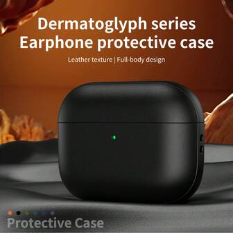 Funda con textura de cuero creativa para Apple Pro3, funda suave de segunda generación Bluetooth para Apple Pro2, funda para auriculares Apple 4