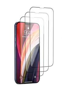 3pcs 30D Full Cover Screen Protector Compatible With Apple IPhone 16/16 Plus/16 Pro/16 Pro Max/15/15Plus/15Pro/15Promax - Black - View 24