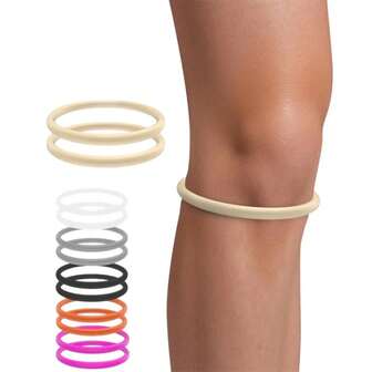 Sports Silicone Small Patella Strap Knee Support Band, Basketball Football Joint Protection Equipment Circle, Shock-Absorbing Elastic Fixation
