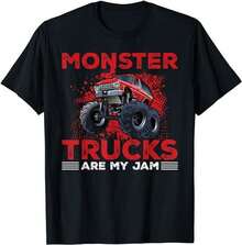 Las Monster Trucks son mi mermelada Camiseta Monster Trucks - Negro - Ver 2