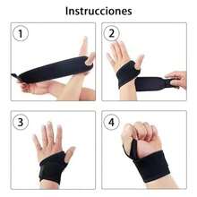 Muñequera Deportivas, 2pcs Muñequeras de Soporte,Muñequera Metacarpiana para Alivio de Lesiones de Muñeca. Fitness Muñequeras de Soporte con Sujetador de Pulgar, Prevención de Lesiones Deportivas(default) - Multicolor - Ver 7